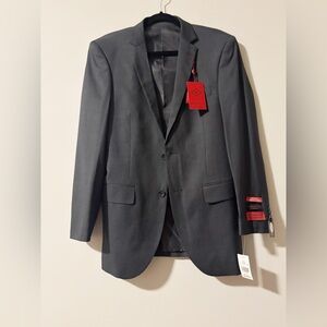 BOCACCIO Charcoal Gray Men's Two-Button Blazer set
